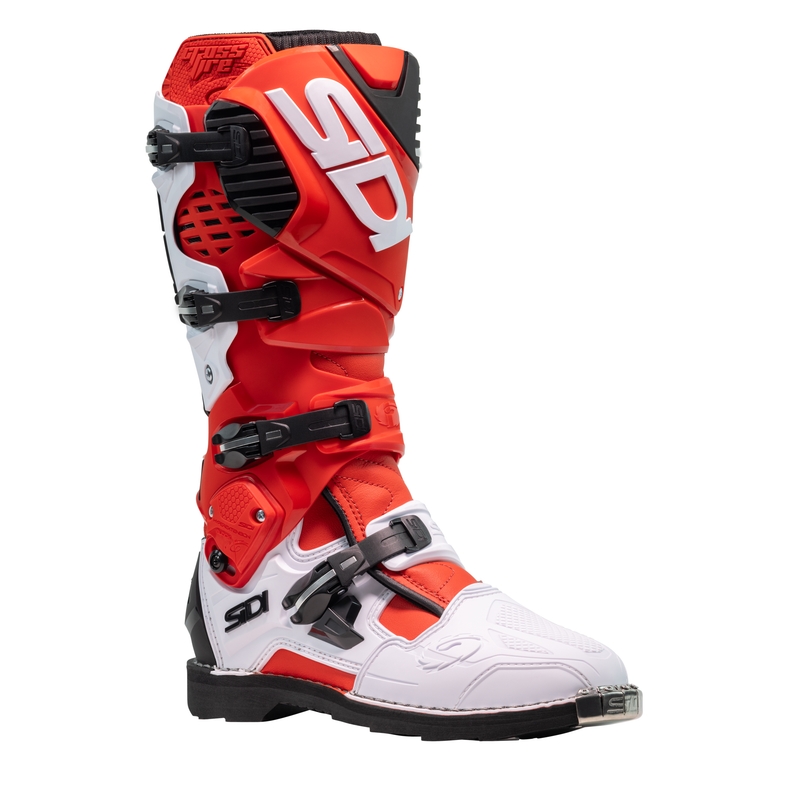 Ghete moto SiDi Crossfire 3 rosu-alb