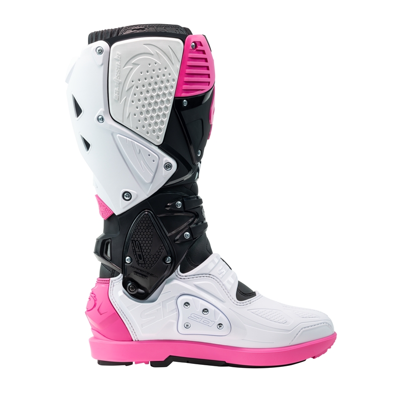 Cizme moto SiDi Crossfire 3 SRS negru-alb-roz
