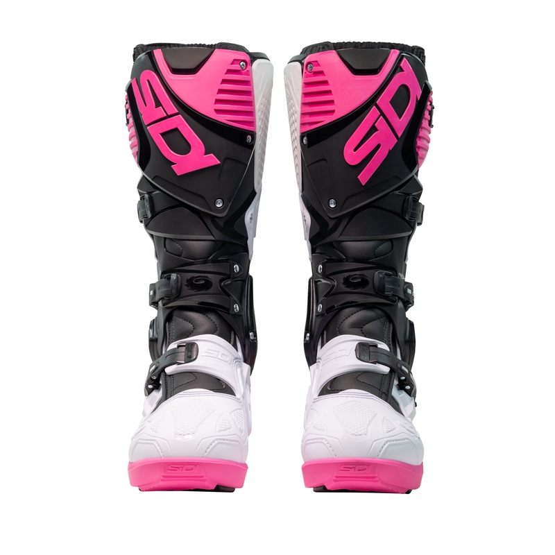 Cizme moto SiDi Crossfire 3 SRS negru-alb-roz