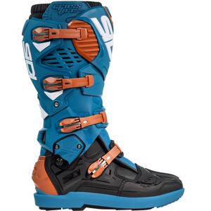 Ghete moto SiDi Crossfire 3 SRS albastru-bronz