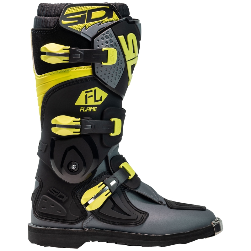 Pantofi motocross copii SiDi Flame negru-galben