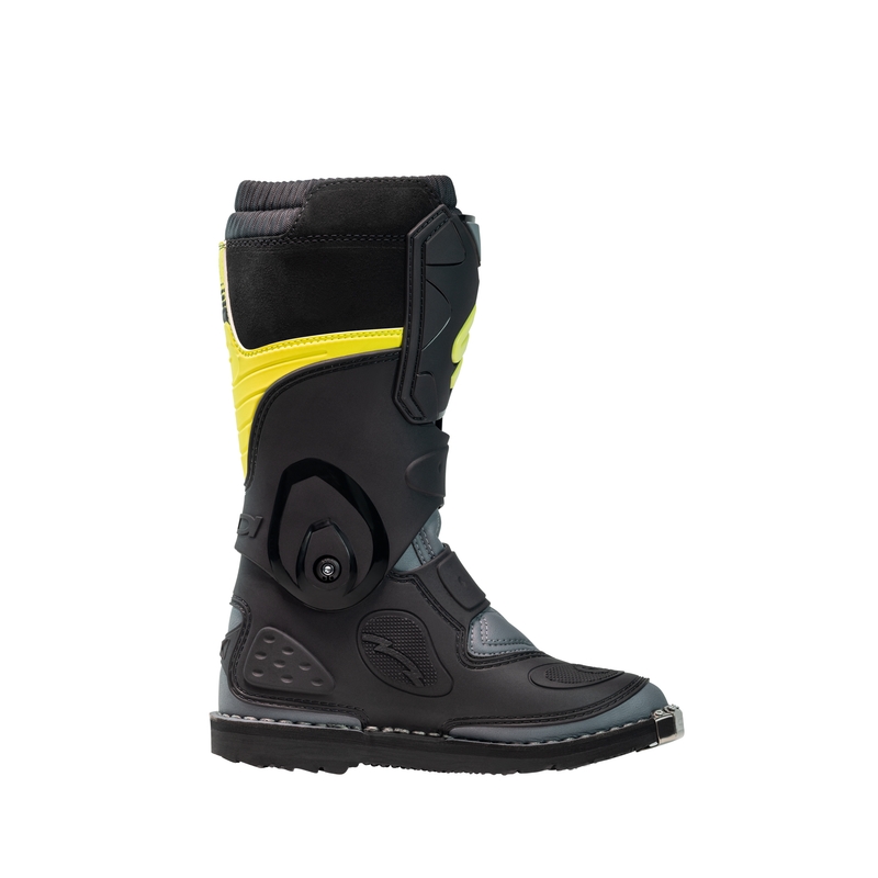 Pantofi motocross copii SiDi Flame negru-galben