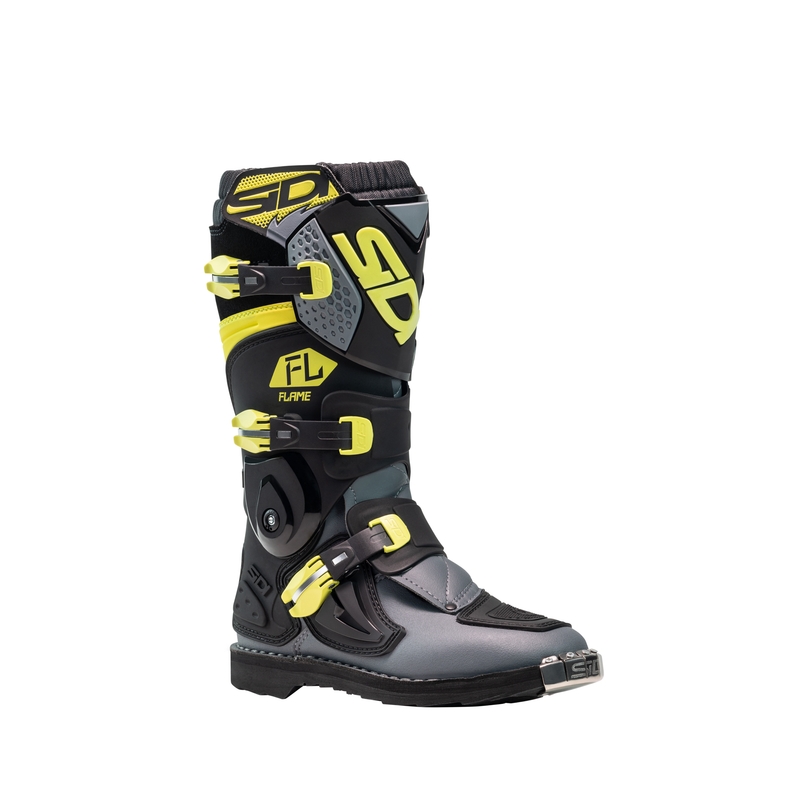 Pantofi motocross copii SiDi Flame negru-galben