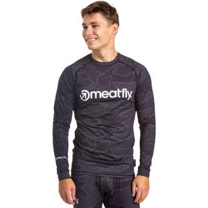 Tricou termic pentru bărbați Meatfly Avery negru-gri