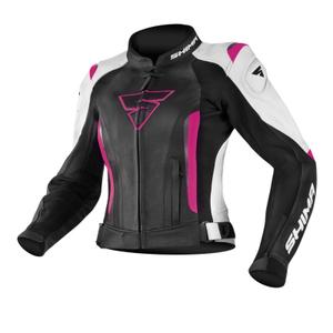 Jacheta de motocicletă Shima Miura Black-White-Fuchsia pentru femei lichidare