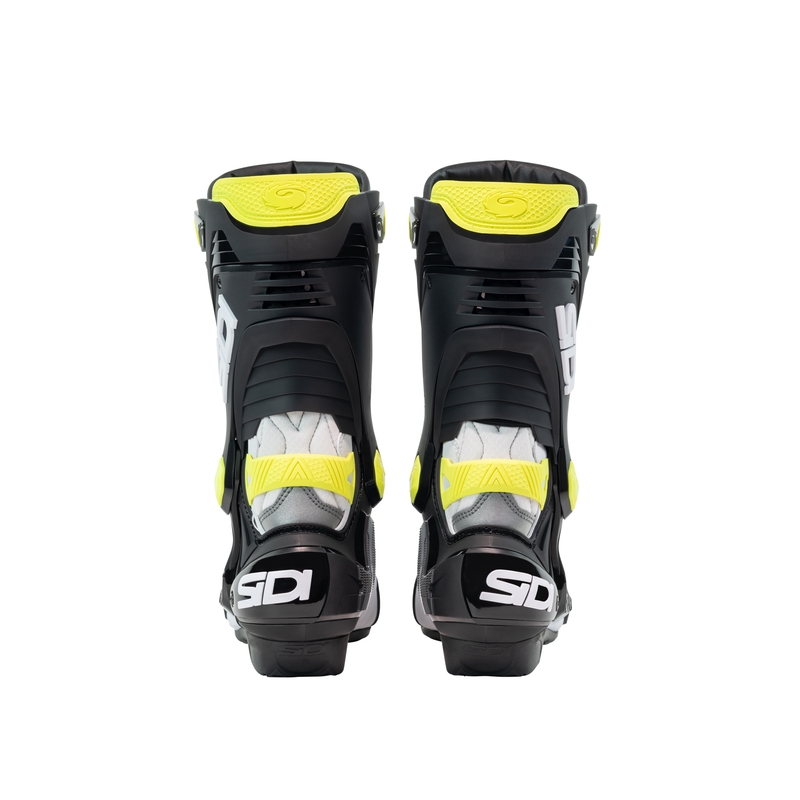 Cizme moto SiDi Rex alb-negru-galben