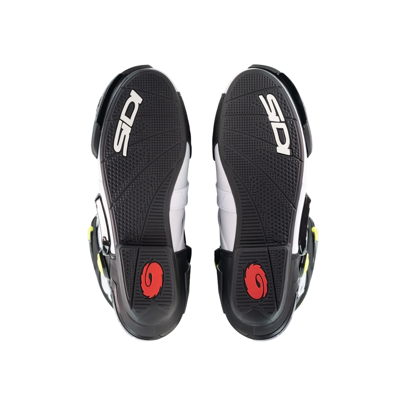 Cizme moto SiDi Rex alb-negru-galben