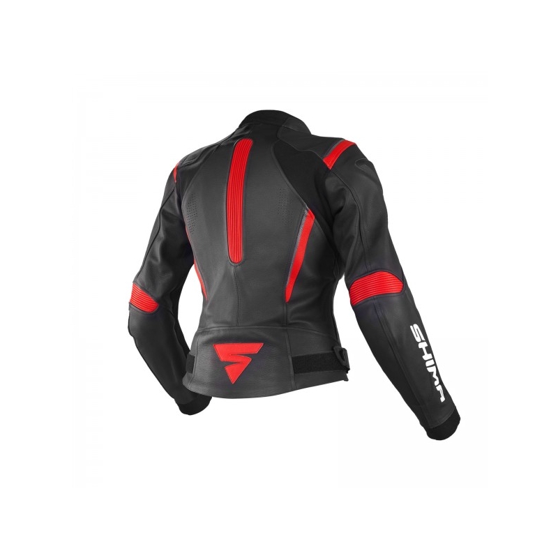 Jacheta de motociclete Shima Miura pentru femei Shima Miura negru și roșu Vânzare lichidare
