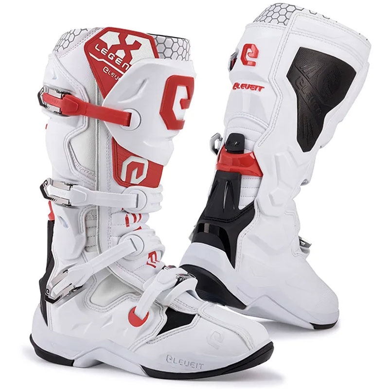 Ghete de motocross Eleveit X-Legend EVO albe