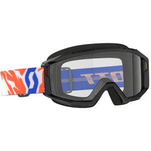 Ochelari de motocross pentru copii SCOTT Primal Youth negri cu plexiglas transparent