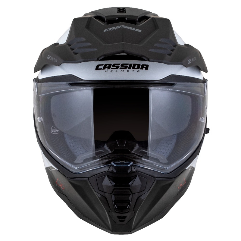 Casca enduro Cassida Road Runner Dual alb-negru
