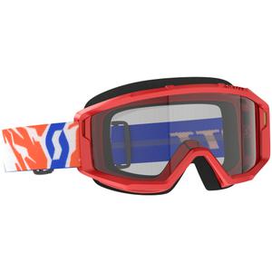Ochelari de motocross pentru copii SCOTT Primal Youth roșii cu plexiglas transparent