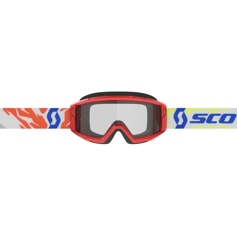 Ochelari de motocross pentru copii SCOTT Primal Youth roșii cu plexiglas transparent lichidare