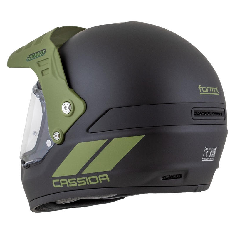 Casca enduro Cassida FormX FlatOut negru-verde mat