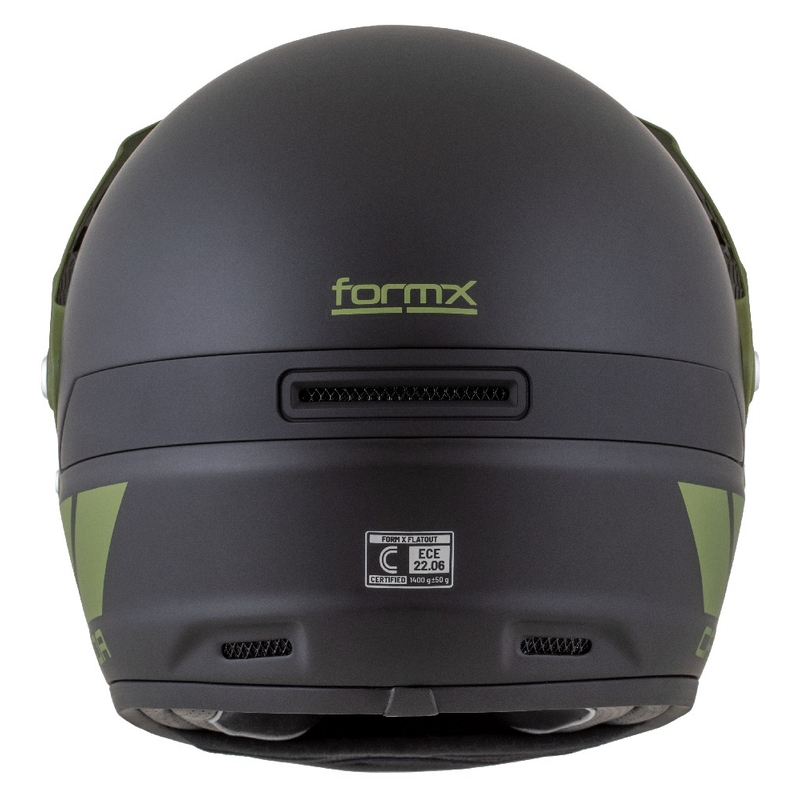 Casca enduro Cassida FormX FlatOut negru-verde mat