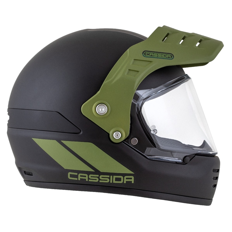 Casca enduro Cassida FormX FlatOut negru-verde mat
