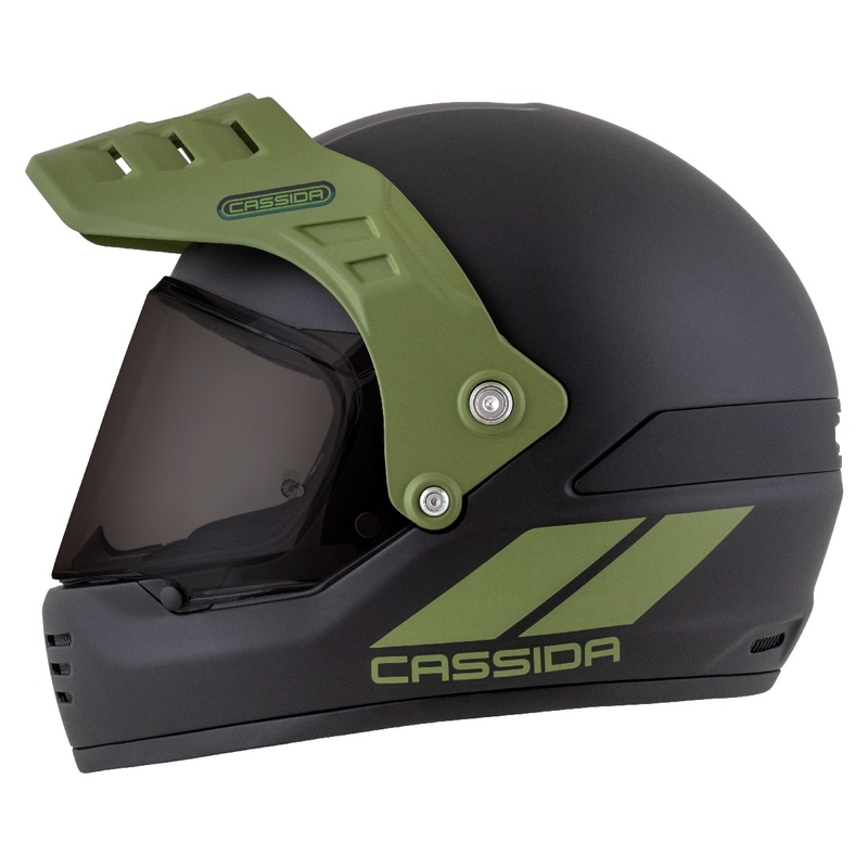 Casca enduro Cassida FormX FlatOut negru-verde mat