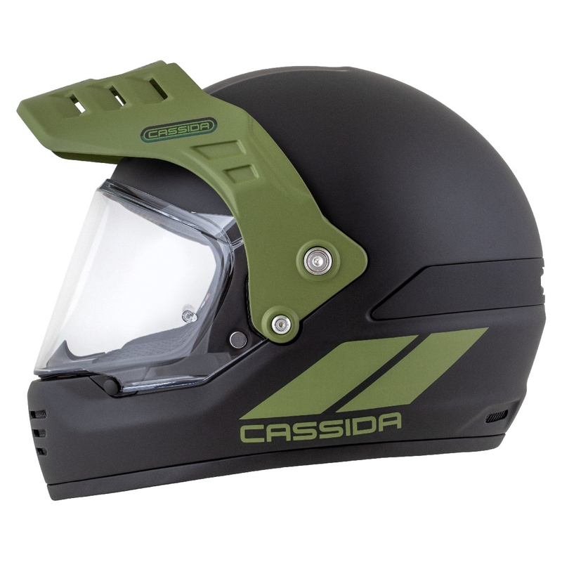 Casca enduro Cassida FormX FlatOut negru-verde mat