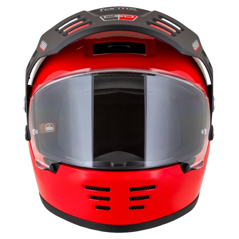 Casca enduro Cassida FormX Jawa RotaX rosu-alb-auriu