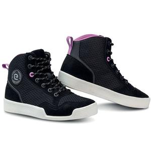 Cizme moto dama Eleveit Force Airtech Lady negru-roz