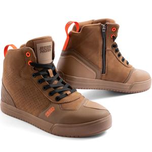Ghete moto din piele Rebelhorn Spike maro