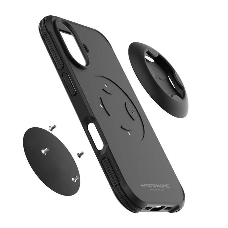 Husa de protectie Interphone QUIKLOX Tetraforce pentru Apple iPhone 16 Plus neagra