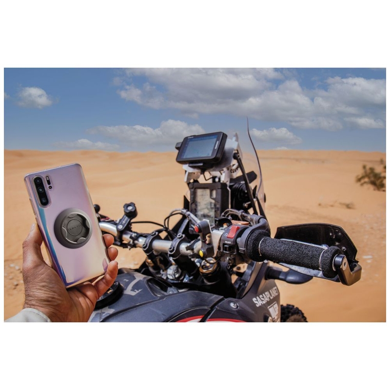 Maner interfon QUIKLOX cu baza adeziva neagra