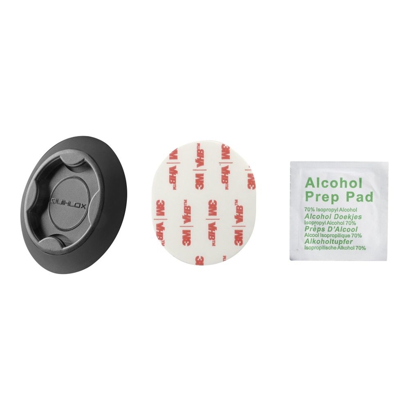 Maner interfon QUIKLOX cu baza adeziva neagra