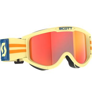 Ochelari de motocross SCOTT 89X Era bej cu plexiglas portocaliu