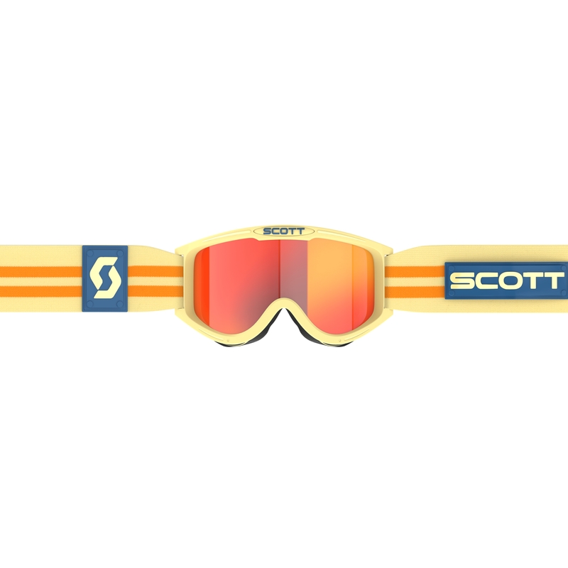 Ochelari de motocross SCOTT 89X Era bej cu plexiglas portocaliu
