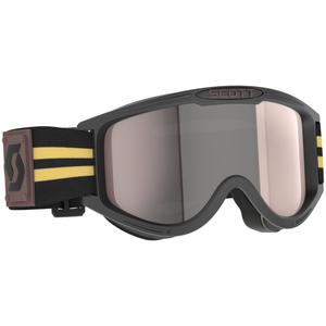 Ochelari de motocross SCOTT 89X Era negru-bej cu plexiglas argintiu
