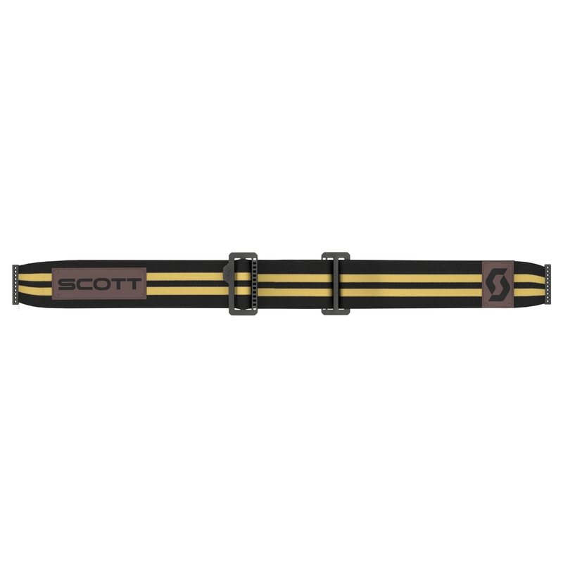 Ochelari de motocross SCOTT 89X Era negru-bej cu plexiglas argintiu
