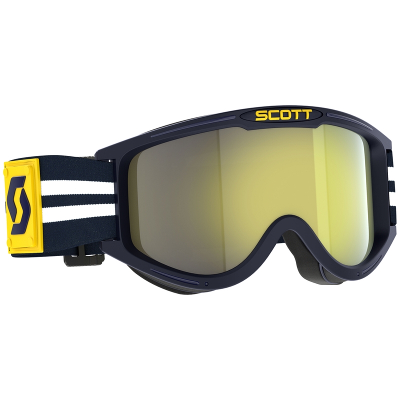 Ochelari de protecție de motocross SCOTT 89X Era albastru-alb cu plexiglas cromat galben lichidare