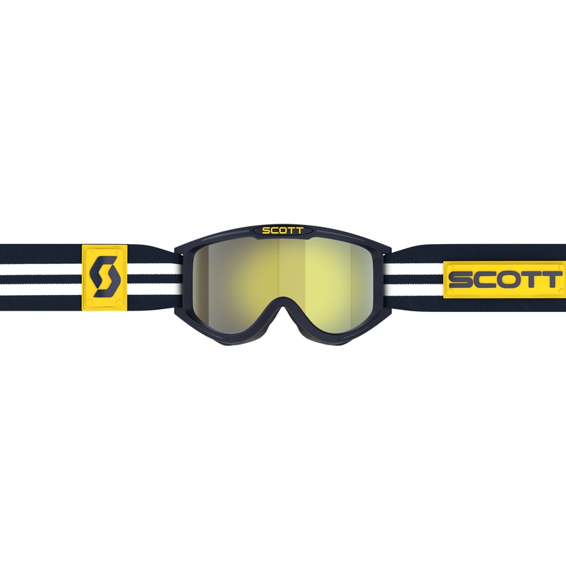 Ochelari de protecție de motocross SCOTT 89X Era albastru-alb cu plexiglas cromat galben lichidare