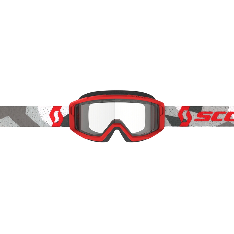 Ochelari de protecție pentru motocross SCOTT Primal Enduro camo roșu cu plexiglas transparent lichidare