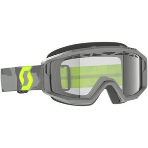 Ochelari de motocross SCOTT Primal Enduro gri-galben fluo cu plexiglas transparent