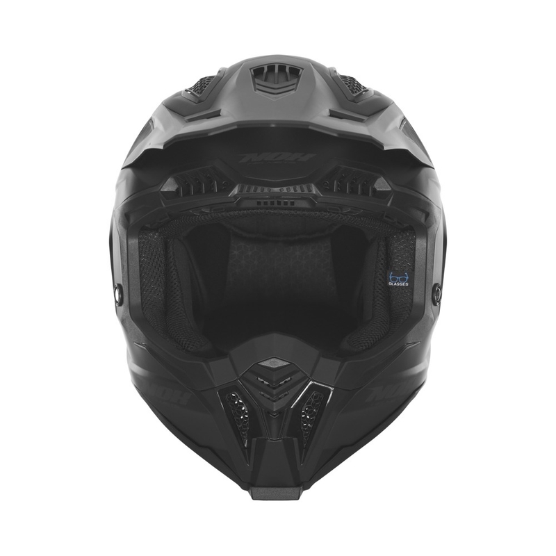 Casca motocross NOX N634 negru mat