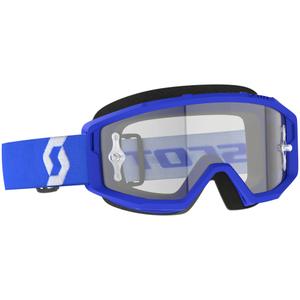 Ochelari de motocross SCOTT Primal Clear, albaștri, cu plexiglas transparent