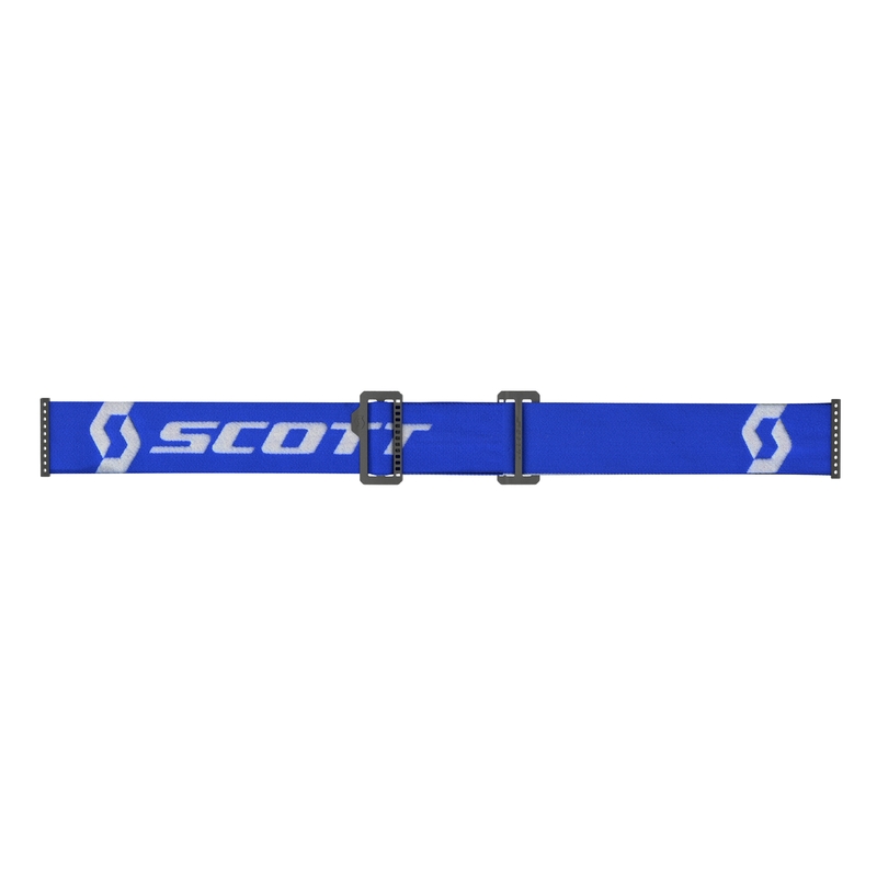 Ochelari de motocross SCOTT Primal CH albastru-alb cu plexiglas crom albastru