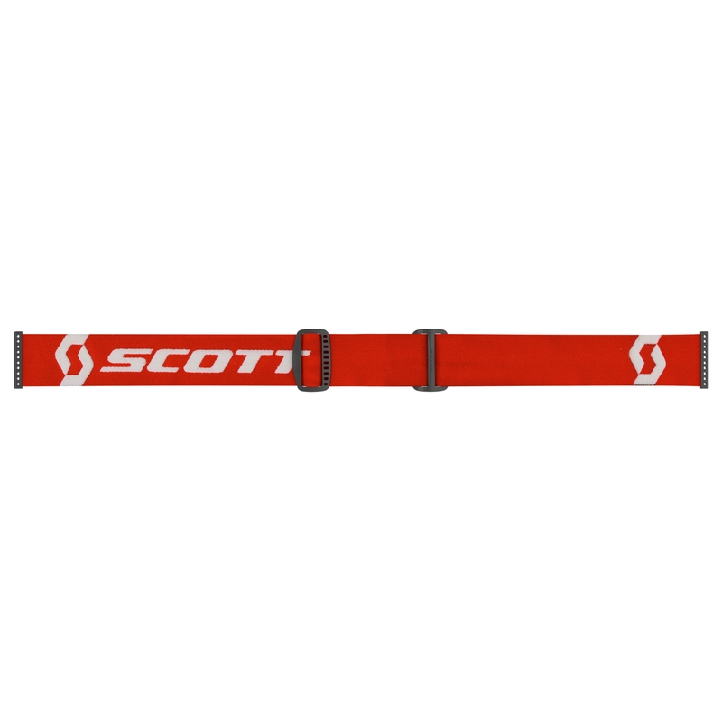 Ochelari de motocross SCOTT Primal CH roșu-alb cu plexiglas crom portocaliu
