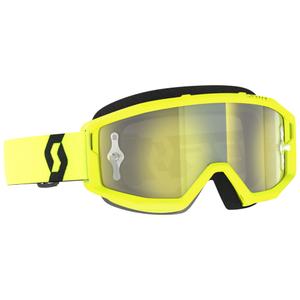 Ochelari de motocross SCOTT Primal CH galben-negru cu plexiglas galben crom