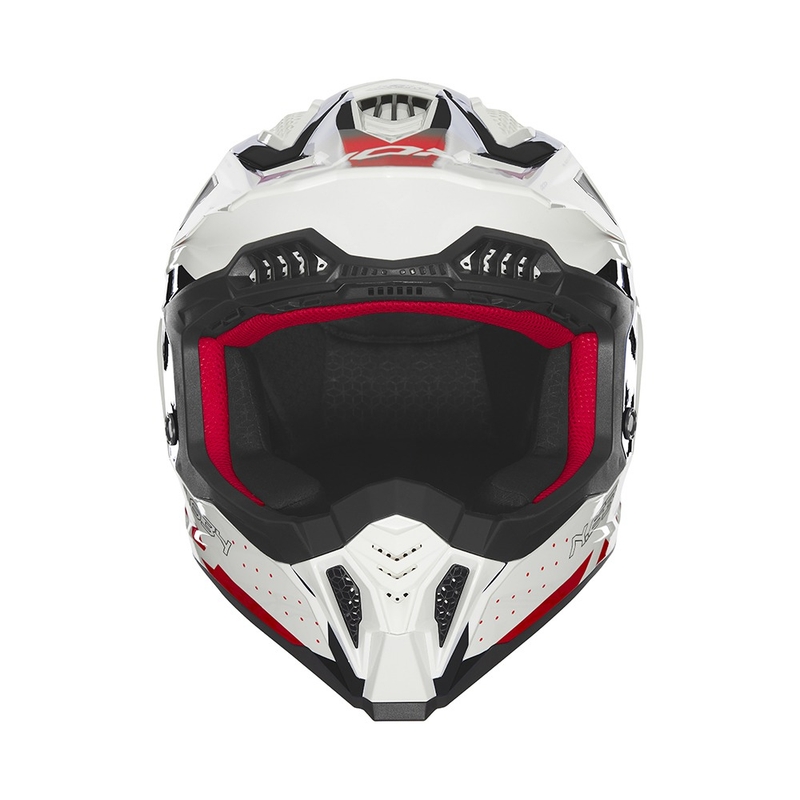 Casca motocross NOX N634 alb-negru-rosu