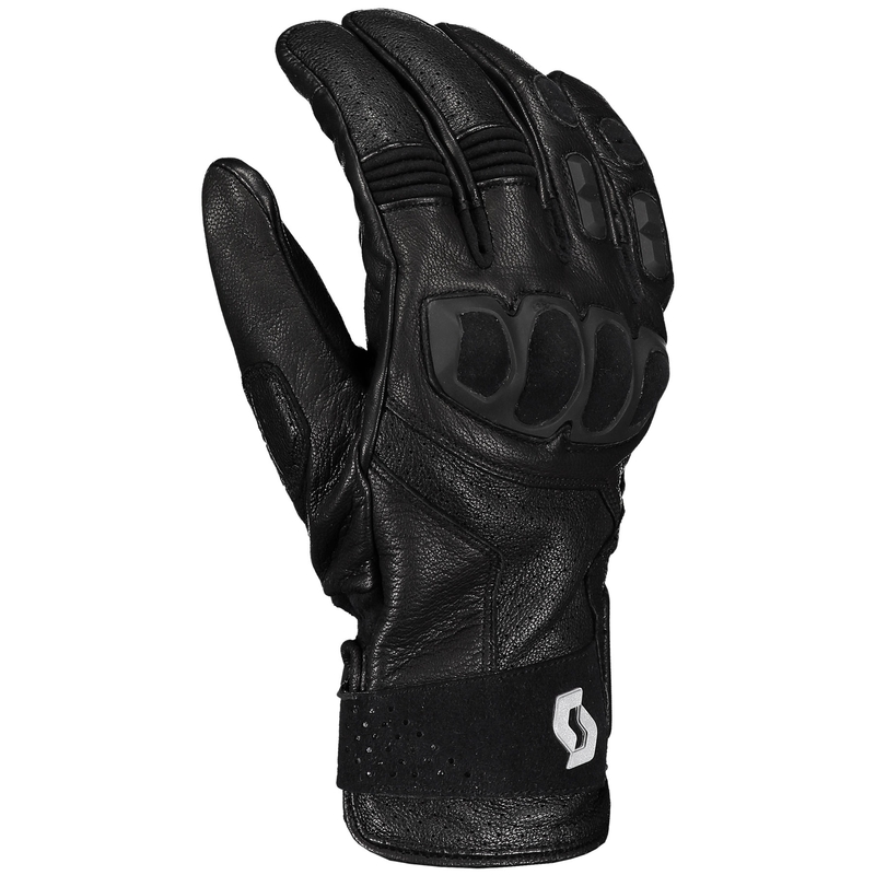 Mănuși de piele pentru motociclete SCOTT SPORT ADV negre