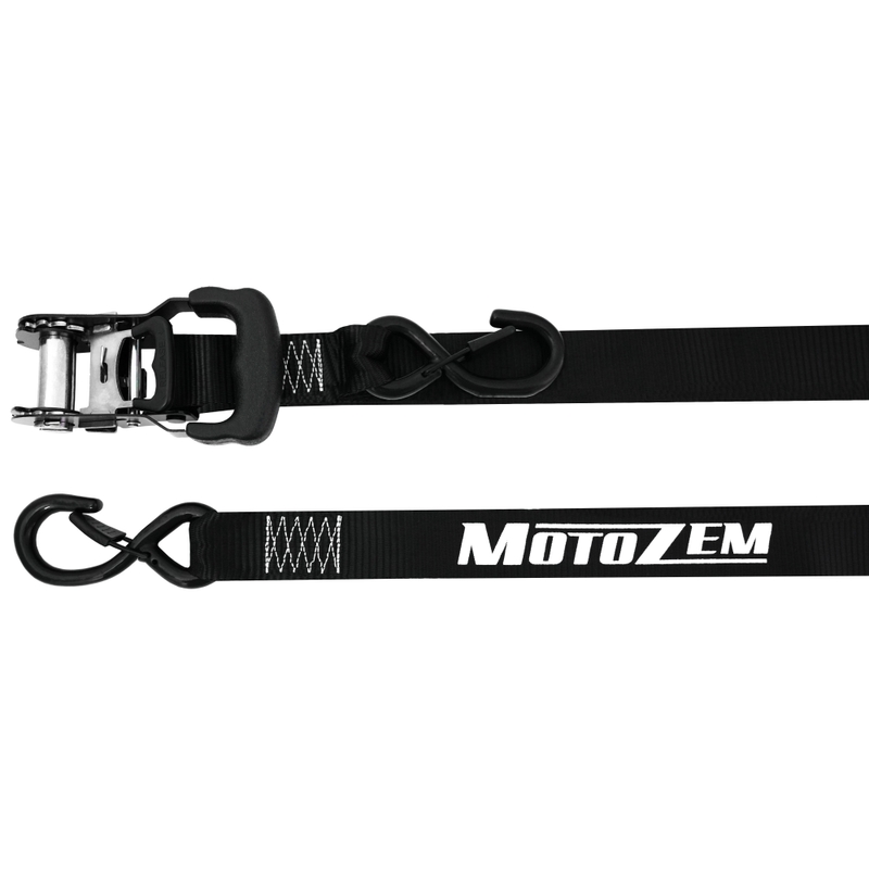 Curele de motocicletă MotoZem cu clichet, negre