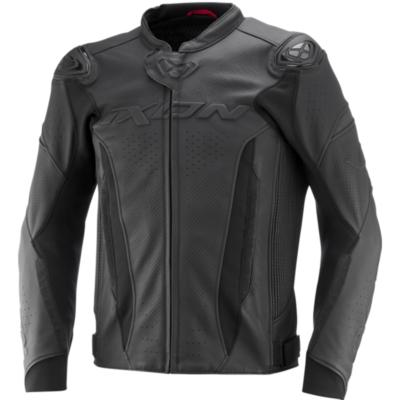 Geacă moto din piele IXON Vortex 3 negru-negru