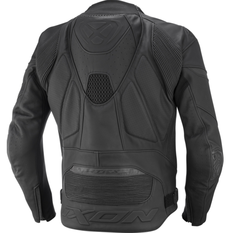 Geacă moto din piele IXON Vortex 3 negru-negru