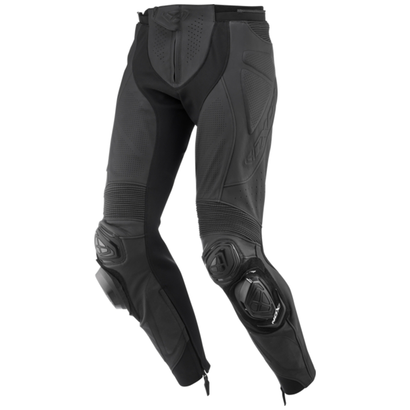 Pantaloni moto din piele IXON Vortex 3 negru-negru