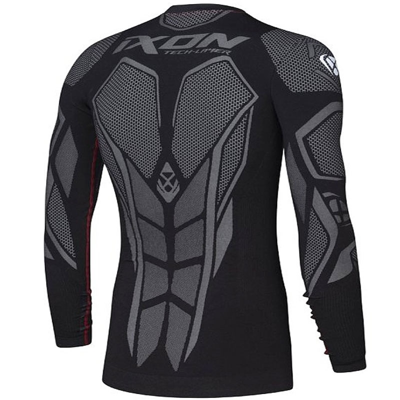 Tricou termic IXON Underground alb-negru