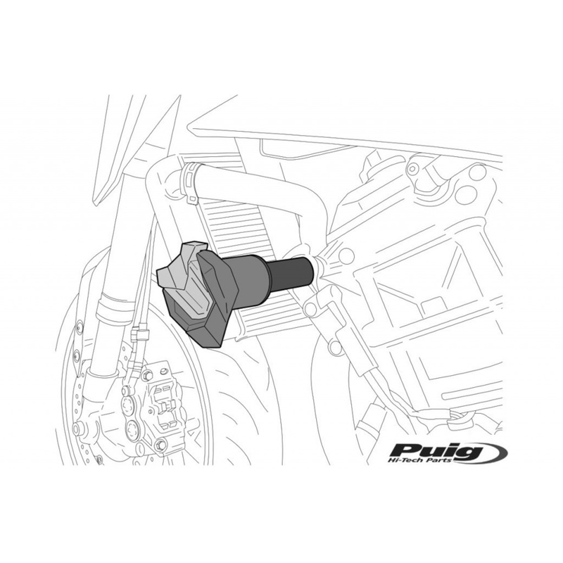 Frame sliders PUIG R19 Negru