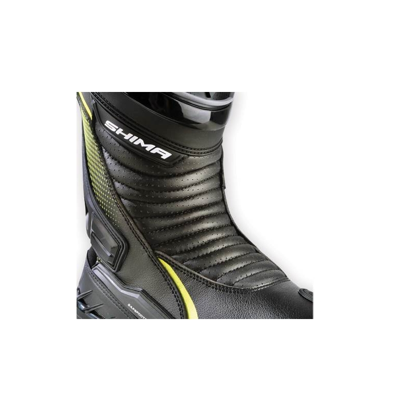 Ghete motociclete Shima RSX-6 galben fluo
